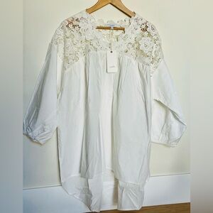 Chic White Lace Blouse